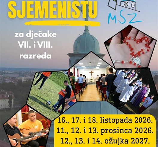 Novi ciklus “Vikenda u sjemeništu”